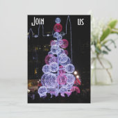 PITTSBURGH LITE UP-ACHT CHRISTMAS INVITATIE KAART (Staand voorkant)