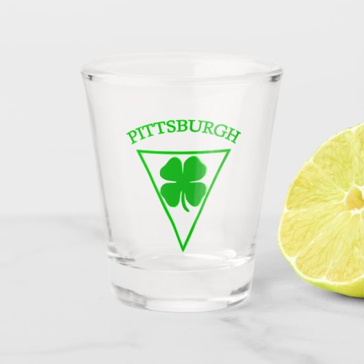 Pittsburgh Luck Shot Glas (Voorkant)