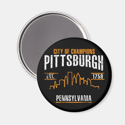 Pittsburgh Magneet (Voorkant / Achterkant)