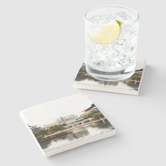 Pittsburgh Marble Onderzetters (Zijkant)