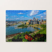 Pittsburgh met een hellingpuzzel legpuzzel (Horizontaal)