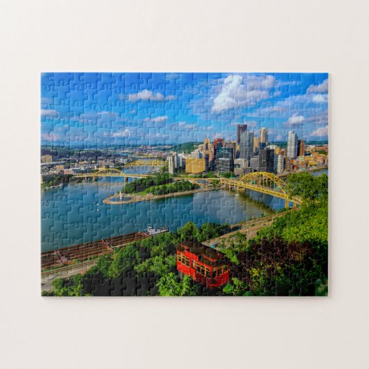 Pittsburgh met een hellingpuzzel legpuzzel (Horizontaal)