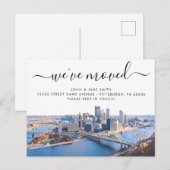 Pittsburgh Moving Announcement Briefkaart (Voorkant / Achterkant)