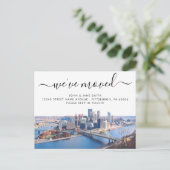 Pittsburgh Moving Announcement Briefkaart (Staand voorkant)