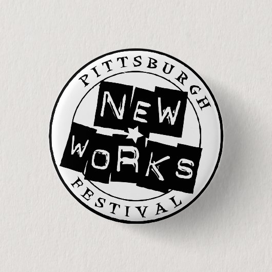 Pittsburgh New Works Festival Button (klein) (Voorkant)