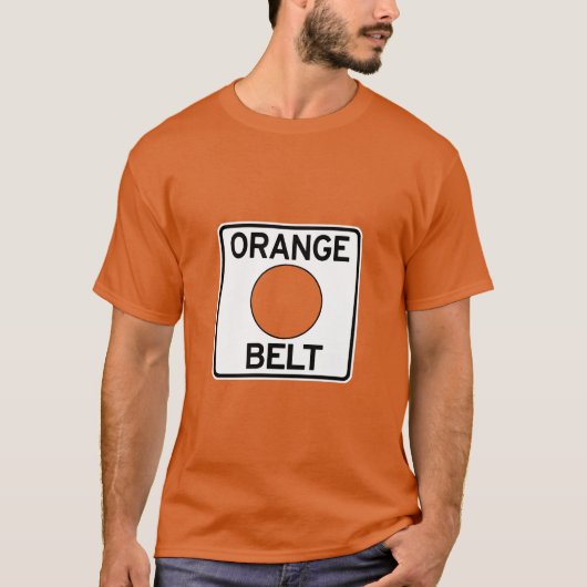 Pittsburgh Oranje gordel T-Shirt (Voorkant)