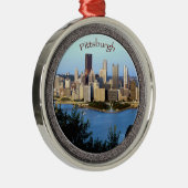 Pittsburgh Ornament-Premium Metalen Ornament (Rechts)