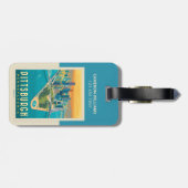 Pittsburgh, PA | Bird's Eye Uitzicht Bagagelabel (Achterkant horizontaal)