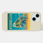 Pittsburgh, PA | Bird's Eye Uitzicht Case-Mate iPhone Case (Achterkant (horizontaal))