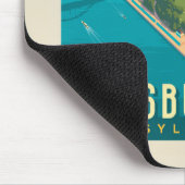 Pittsburgh, PA | Bird's Eye Uitzicht Muismat (Hoek)