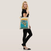 Pittsburgh, PA | Bird's Eye Uitzicht Tote Bag (Op model)