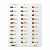 Pittsburgh PA Coleslaw Sandwich French Fry Labels (Full Sheet)