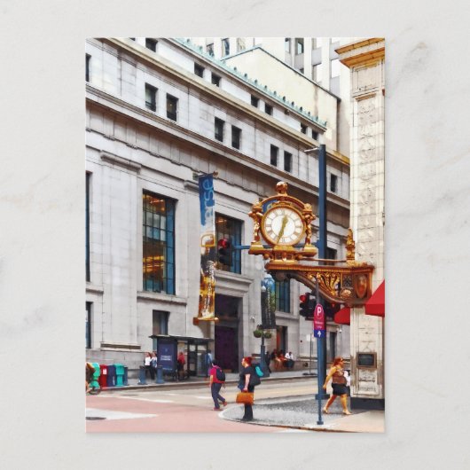 Pittsburgh PA - hoek van Smithfield en vijfde Briefkaart (Voorkant)