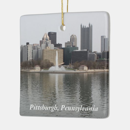 Pittsburgh, PA Keramisch Ornament (Links)