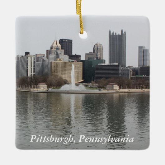 Pittsburgh, PA Keramisch Ornament (Voorkant)