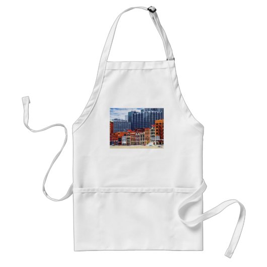 Pittsburgh PA Skyline Closeup Standaard Schort (Voorkant)