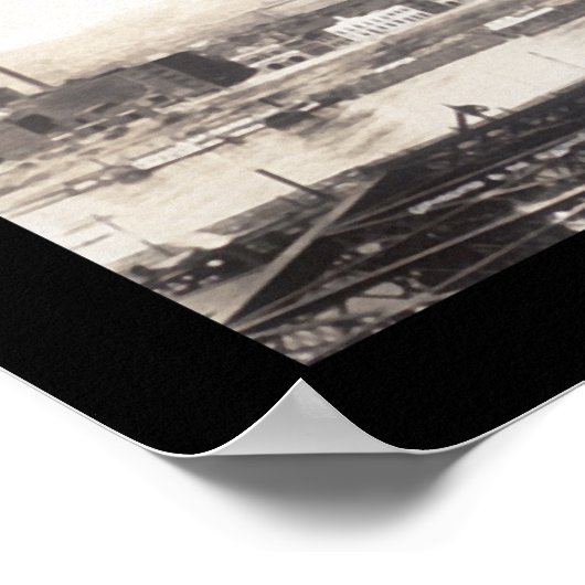 Pittsburgh, PA Skyline Foto 1907 Poster (Hoek)