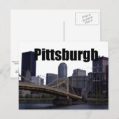 Pittsburgh PA Skyline met Pittsburgh in Sky Briefkaart (Voorkant / Achterkant)