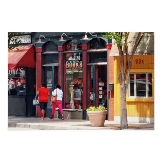 Pittsburgh PA - StRollende Along Liberty Avenue Perfect Poster (Voorkant)