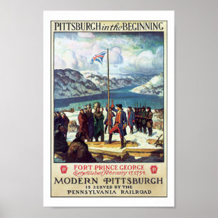 Pittsburgh PA Travel Poster Print