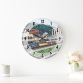 Pittsburgh PA - Trein op postplein Grote Klok (Huis)