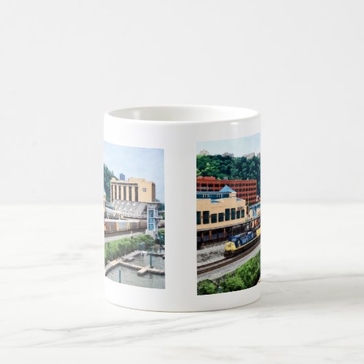 Pittsburgh PA - Trein op postplein Koffiemok (Center)