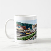 Pittsburgh PA - Trein op postplein Koffiemok (Links)