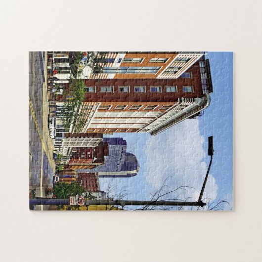 Pittsburgh PA - Uitzicht Down Ninth Street Legpuzzel (Horizontaal)