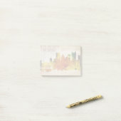 Pittsburgh, PA | Waterverf City Skyline Post-it® Notes (Op bureau)