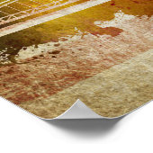 Pittsburgh, PA | Waterverf City Skyline Poster (Hoek)