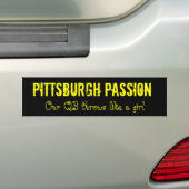 Pittsburgh Passion Bumpersticker (Op auto)