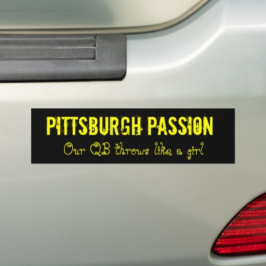 Pittsburgh Passion Bumpersticker (Op auto)