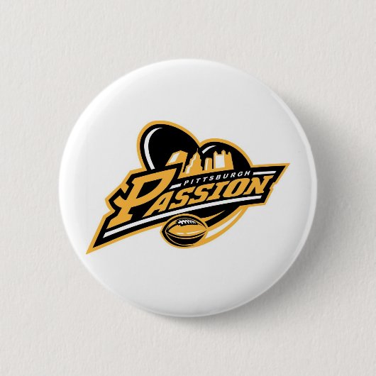 Pittsburgh Passion Pin Ronde Button 5,7 Cm (Voorkant)