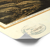 Pittsburgh Pennsylvania 1874 Antiek panoramische k Poster (Hoek)