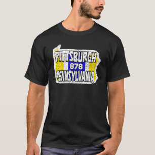 Pittsburgh Pennsylvania 878 Home State City Pride T-shirt