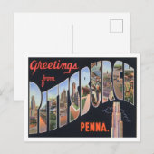 Pittsburgh, Pennsylvania  Big Letters Briefkaart (Voorkant / Achterkant)
