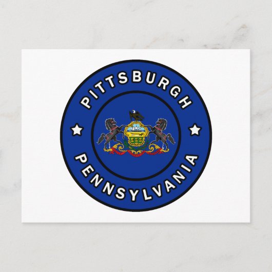 Pittsburgh Pennsylvania Briefkaart (Voorkant)