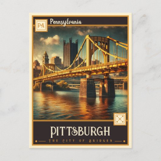 Pittsburgh, Pennsylvania |  Briefkaart (Voorkant)