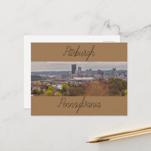 Pittsburgh Pennsylvania Briefkaart (Voorkant / Achterkant in situ)
