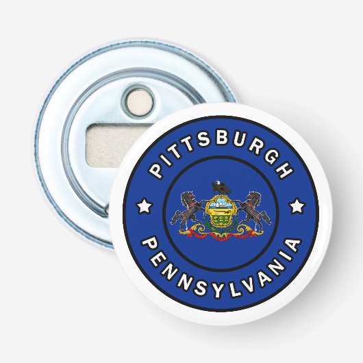 Pittsburgh Pennsylvania Button Flesopener (Voorkant)