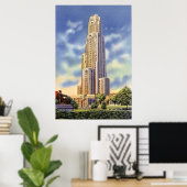 Pittsburgh Pennsylvania Cathedraal van leren Poster (Thuiskantoor)