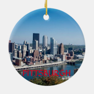 Pittsburgh Pennsylvania Circle Ornament