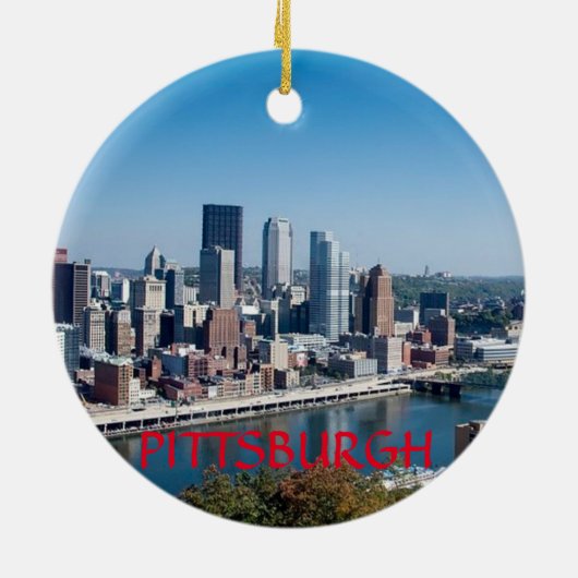 Pittsburgh Pennsylvania Circle Ornament (Achterkant)