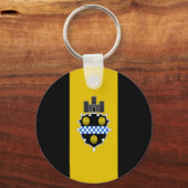 Pittsburgh (Pennsylvania) City flag Sleutelhanger (Voorkant)