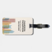 Pittsburgh, Pennsylvania | City Skyline Bagagelabel (Achterkant horizontaal)