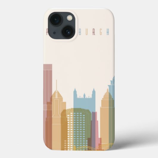 Pittsburgh, Pennsylvania | City Skyline Case-Mate iPhone Case (Achterkant)