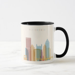 Pittsburgh, Pennsylvania City Skyline Mok