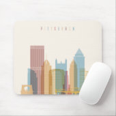 Pittsburgh, Pennsylvania | City Skyline Muismat (Met muis)