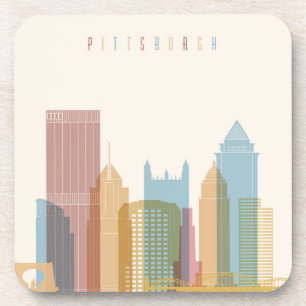 Pittsburgh, Pennsylvania   City Skyline Onderzetter