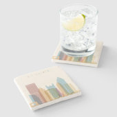 Pittsburgh, Pennsylvania | City Skyline Stenen Onderzetter (Zijkant)